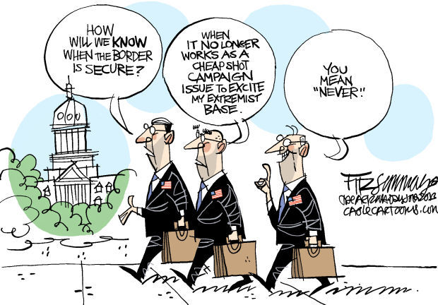 Daily Fitz Cartoon: Border Job Security